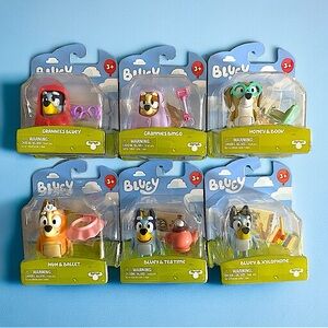 💙 Bluey - Set of 6 - Action Figures